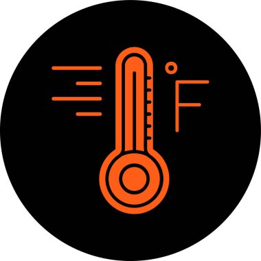 termometre simgesi, vektör illüstrasyonu