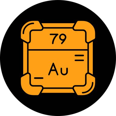 Kimyasal simge, vektör çizimi