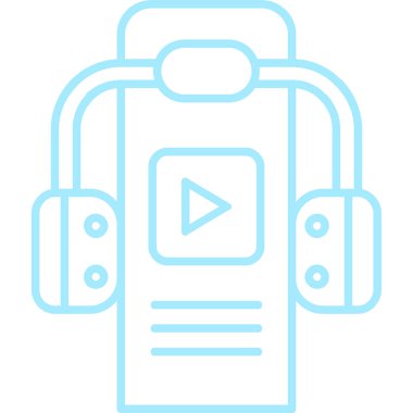 Bir oyuncu simgesinin vektör illüstrasyonu