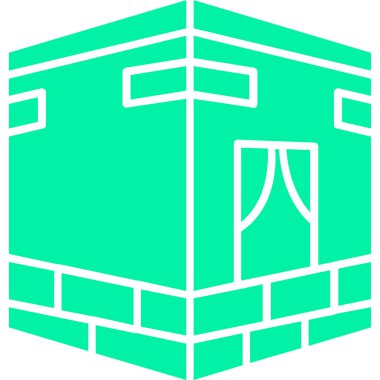 bina simgesi, basit tasarım vektör çizimi