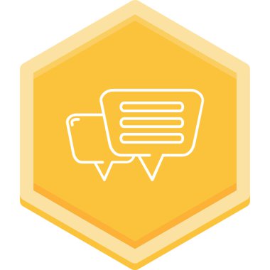 Konuş. Web simgesi basit illüstrasyon