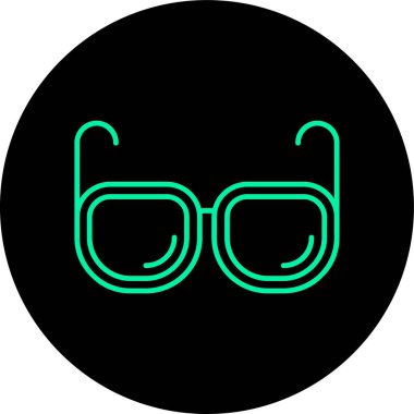 gözlük ikonu vektör illüstrasyonu