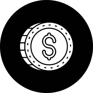 Vektör para simgesi çizimi