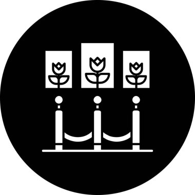 çiçek simgesi vektör illüstrasyonu