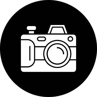 Fotoğraf kamera simgesi, basit tarzı