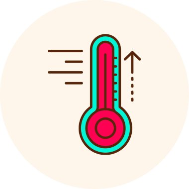 temperature modern icon, vector illustration