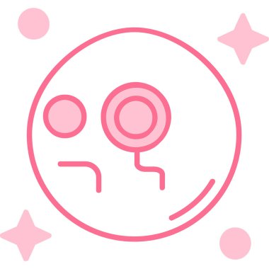 Emziği olan sevimli bir kızın vektör çizimi