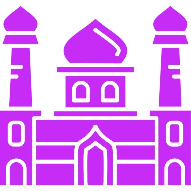 Cami. Web simgesi basit illüstrasyon