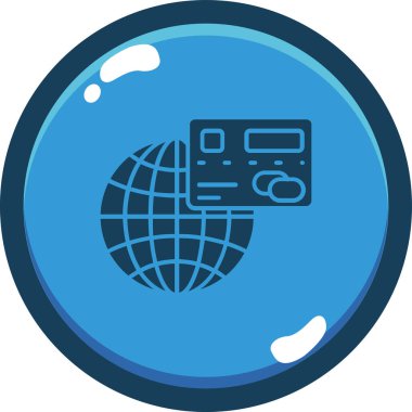 Küresel simge vektör illüstrasyonu