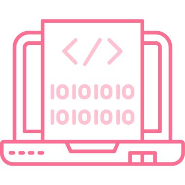 bilgisayar simgesi tasarımı, teknoloji ve internet temalı vektör illüstrasyonu