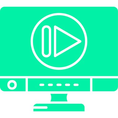 Ekranlı bir dizüstü bilgisayarın vektör çizimi