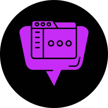 konuşma balonu simgesi, vektör illüstrasyonu