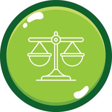 Yeşil bir simgenin vektör illüstrasyonu