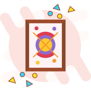 paletli renk paleti ve fırça vektör çizimi