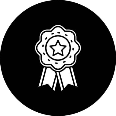 Madalya. Web simgesi basit illüstrasyon