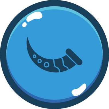 Tek bir uydu simgesinin vektör çizimi