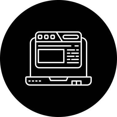 seo modern simgesinin vektör illüstrasyonu