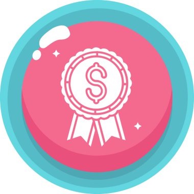 İş rozeti. Basit resimleme