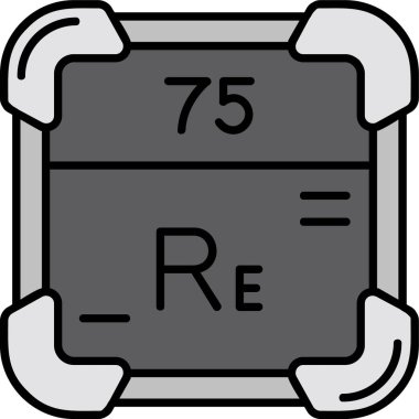 Bir kimyasal simgenin vektör illüstrasyonu
