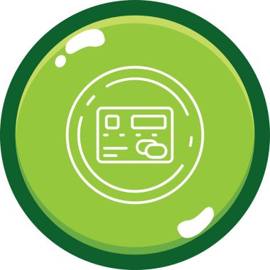 Bir kahve makinesi simgesinin vektör çizimi