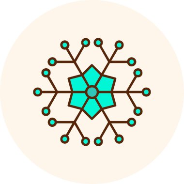 Kar taneleri. Web simgesi vektör illüstrasyonu