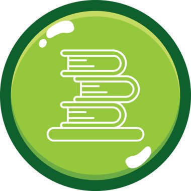 Bir kitap simgesinin vektör illüstrasyonu