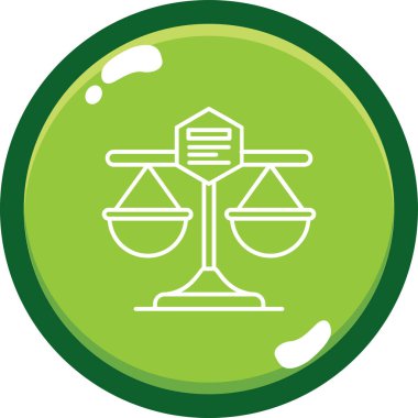 Modern bir hukuk simgesinin vektör illüstrasyonu