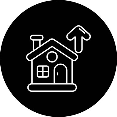 Ev simgesi vektör illüstrasyonu