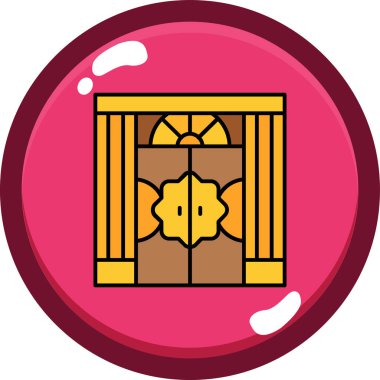 Vektör illüstrasyonu, simge ögesi arkaplanı