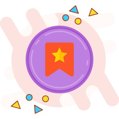 Düz bir şekilde bir virüs simgesinin vektör illüstrasyonu