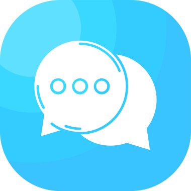 Sohbet simgesi vektör illüstrasyonu