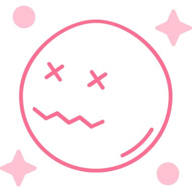 Emoji simge tasarım vektörü