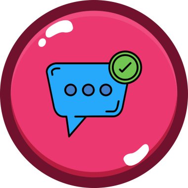 kabarcık sohbet simgesi. vektör illüstrasyonu