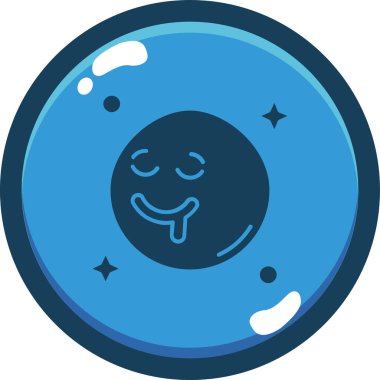 Ay. Web simgesi basit illüstrasyon