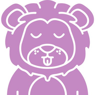 Ayı simgesi, vektör illüstrasyonu