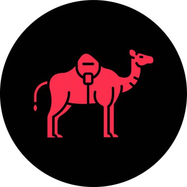 Bir deve simgesinin vektör çizimi