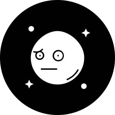 Uzay simgesi vektör illüstrasyonu