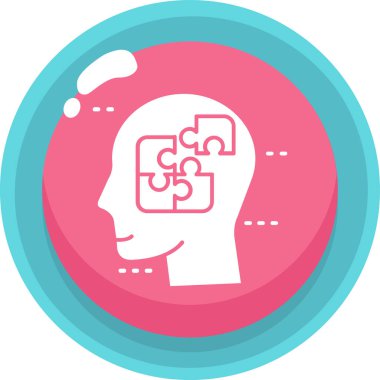 beyin ikonu vektör illüstrasyonu