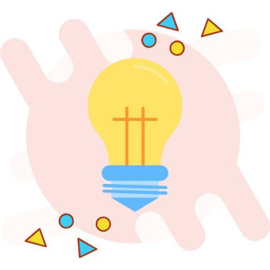 özet biçiminde yaratıcı fikir ampulü simgesi