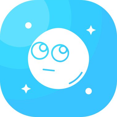 Şirin bir gezegenin vektör çizimi