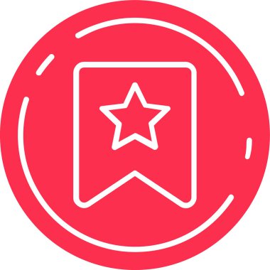 Rozet. Web simgesi basit illüstrasyon