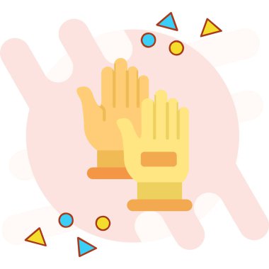 Eller ve el simgesi vektör tasarımı illüstrasyonu