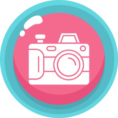 kamera simgesi vektör illüstrasyonu