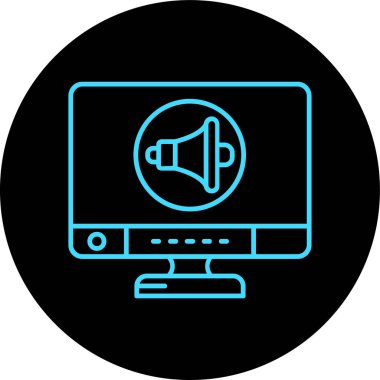 Benzersiz Müzik Oynatıcı Satır Vektörü Simgesi