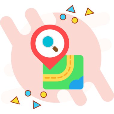 Harita konumu vektör simgesi