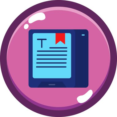 Belge. Web simgesi basit illüstrasyon