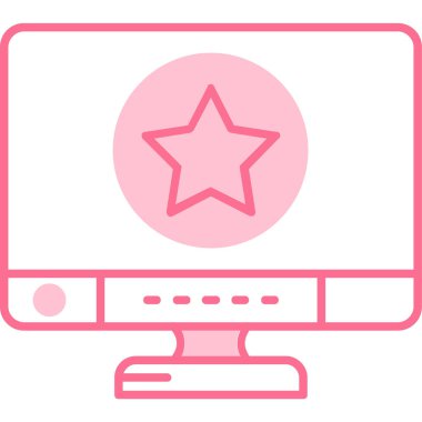 Dizüstü bilgisayar simgesi vektör çizimi