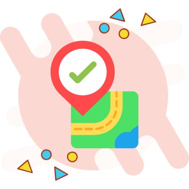 konum simgesi, modern tasarım vektör çizimi