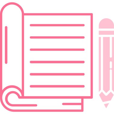 Kalem. Web simgesi basit illüstrasyon