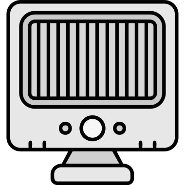 TV vektör simgesi modern basit vektör illüstrasyonu